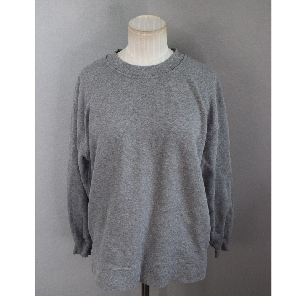 Lululemon Perfectly Oversized Crewneck Sweatshirt 8? Grey Fleece Women Pullover